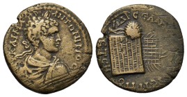 Pontos, Amasias. Caracalla (198-217). Æ (30,50 mm, 17,20 g). Laureate and cuirassed bust r. Rev. Large altar of Zeus Stratios, on it a burning pyre; i...