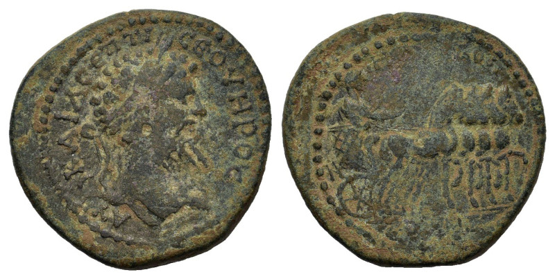 Pontos, Zela. Septimius severus (193-211). Æ (31,2 mm, 15,2 g). Laureate head r....