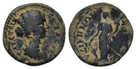 Mysia, Cyzicus. Faustina Juinior (Augusta, 147-175). Æ (26,7 mm, 10,1 g). Draped bust r. R/ Tyche standing facing, head l., holding cornucopia and rud...