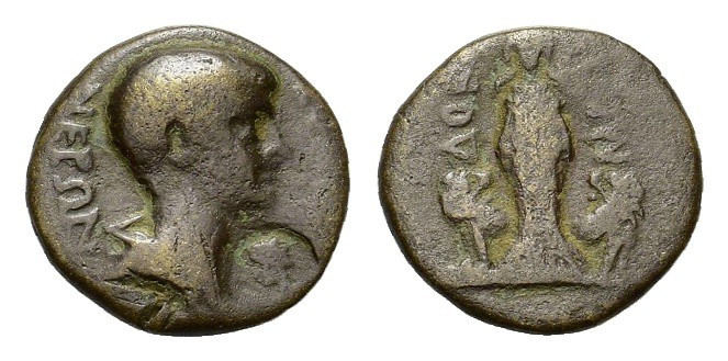 Phrygia, Docimeium. Nero (54-68). Æ (18,4 mm, 3,7 g). Bare head and draped bust ...