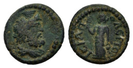 Phrygia, Hierapolis. Pseudo-autonomous issue, 2nd to early 3rd century AD. Æ (18,8 mm, 4,7 g). Draped bust of Serapis r., wearing calathus. R/ Isis st...