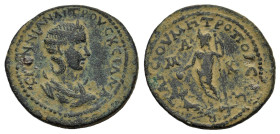 Cilicia, Tarsos. Herennia Etruscilla (Augusta, AD 249-251). Æ (32,7 mm, 15,4 g). Draped bust r., wearing stephane, crescent at shoulders. R/ Dionysus ...