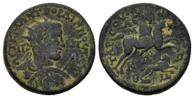 Cilicia, Tarsos. Gordian III (238-244). Æ (35,3 mm, 30,17 g). Radiate and cuirassed bust r., holding spear and large round shield; to l. and r. Π-Π. R...