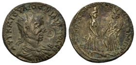 Cilicia, Diocaesarea. Philip I (244-249). Æ (33,7 mm, 18,9 g). Radiate, draped, and cuirassed bust r. R/ Tyche Soterios (Fortuna Redux) standing l. an...