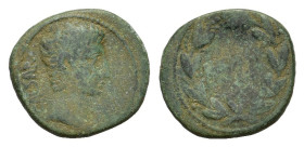 Syria, Seleucis and Pieria, Antioch. Augustus (27 BC-14 AD). Æ (25,8 mm, 8,8 g).Bare head r.R / AVGVSTVS wuthin laurel wreath. RPC I, 4100.