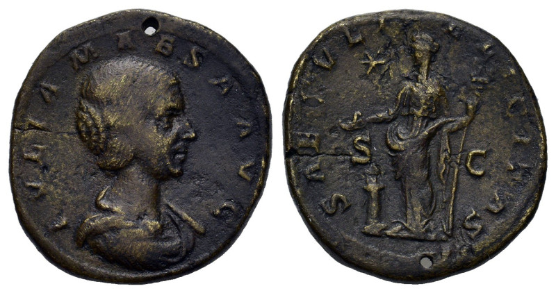 Julia Maesa (Augusta, 218-224/5 ). Æ Sestertius (31,65 mm, 20,68 g). Rome, AD 21...