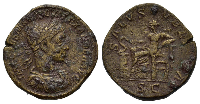 Severus Alexander (222-235). Æ Sestertius (30,44 mm, 21,00 g). Rome, AD 222-231....