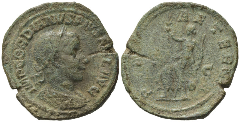 Gordian III (238-244). Æ Sestertius (33,13 mm, 18,62 g). Rome, AD 241-243. Laure...