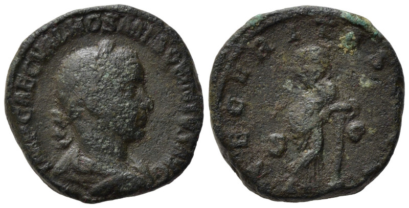 Hostilian (251). Æ Sestertius (27,84 mm, 21,42 g). Rome, AD 251. Laurate, draped...