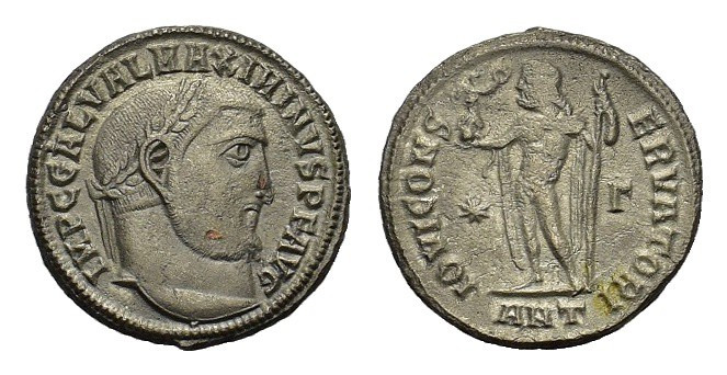 Maximinus II (309-313). Æ Follis (20,9 mm, 4,9 g). Antioch. Laureate head r. R/ ...