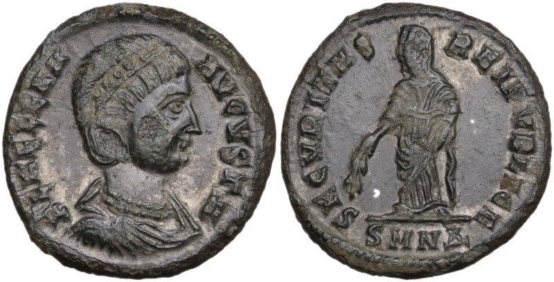 Helena (Augusta, 324-328/30). Æ Follis (18,7 mm, 2,8 g). Nicomedia, AD 324-325.D...