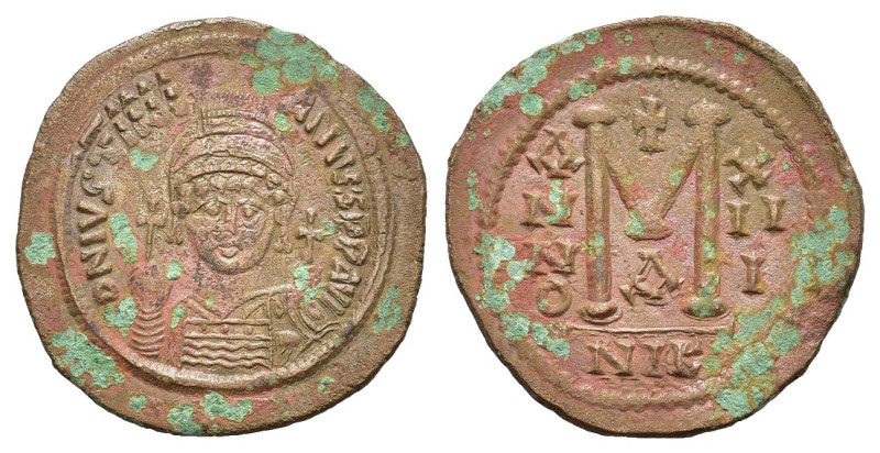 Justinian I (527-565). Æ 40 Nummi (41,3 mm, 22,4 g). Nicomedia, year 13 (AD 539/...