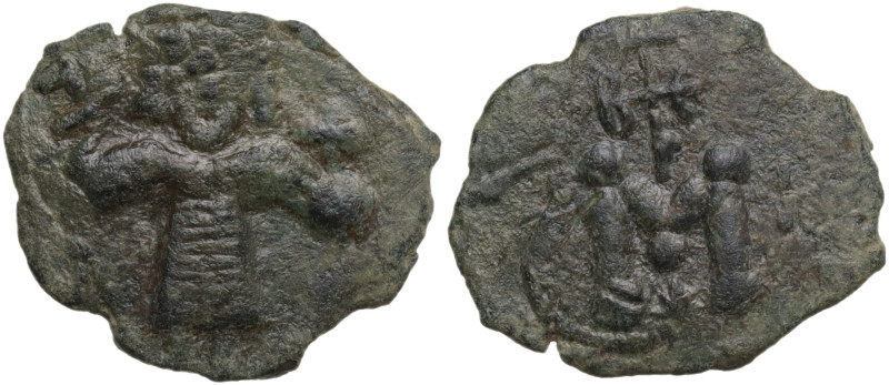 Tiberius III (698-705). Æ 40 Nummi (20 mm, 2,8 g). Syracuse, c. 702-705. Tiberiu...