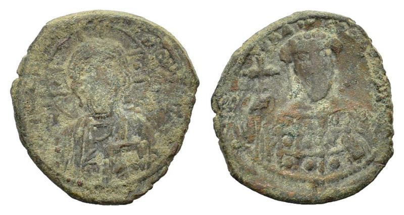 Constantine X (1059-1067). Æ Follis (27 mm, 9,2 g). Constantinople. Facing bust ...