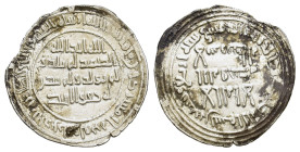 Islamic, Umayyad Caliphate. Al-Walid I (86-96 AH / 705-715 AD). AR Dirham, Dimashq mint, 94 AH. Kalima in three lines; mint and date formula around. R...