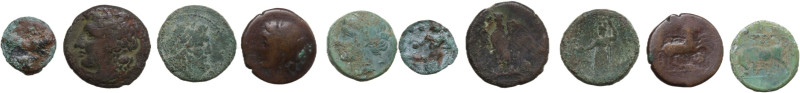 Lot of 5 Greek Æ coins, to be catalog. Lot sold as is, no return.