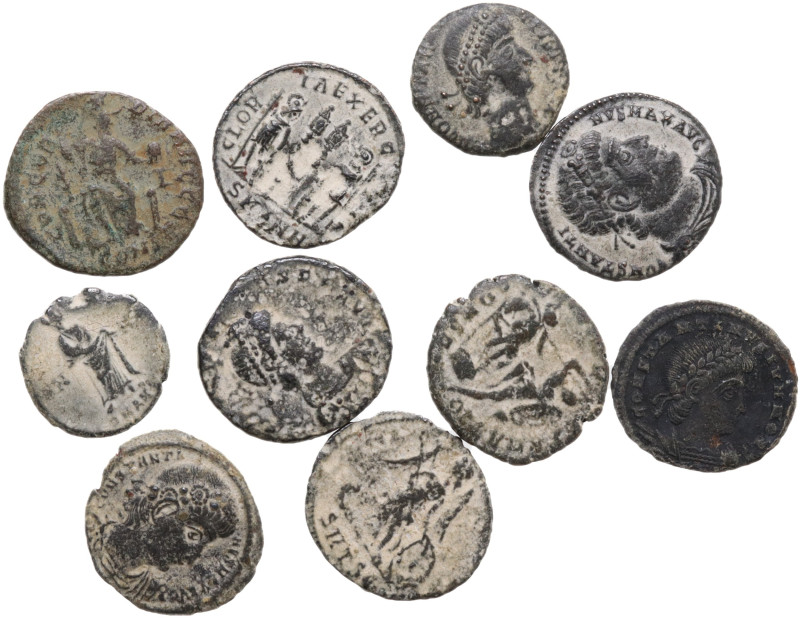 Lot of 10 Roman Imperial Æ coins, to be catalog. Lot sold as is, no return.