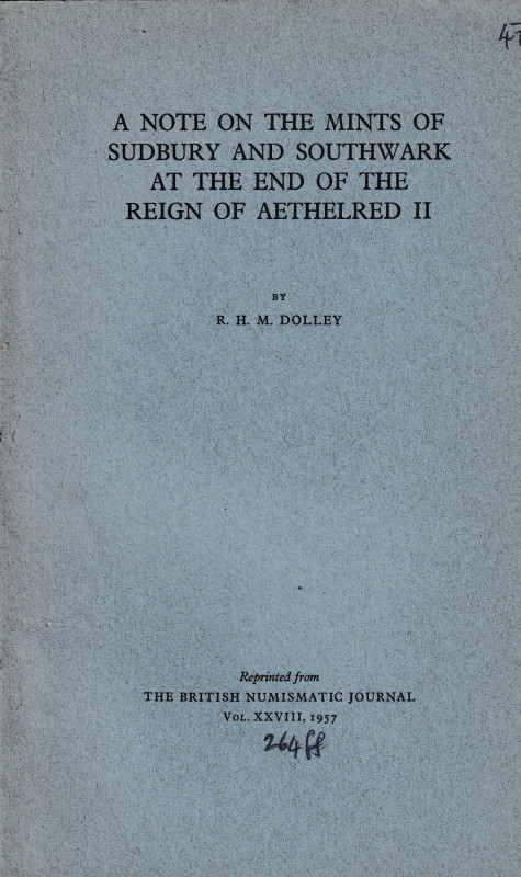 Dolley R. H. M., A note on the mints of Sudbury and Southwark at the end of the ...
