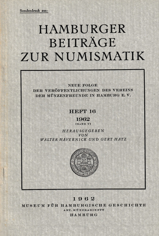 Metcalf D. M., The reformed gold coinage of Alexius I Comnenus. Ristampa da "Ham...