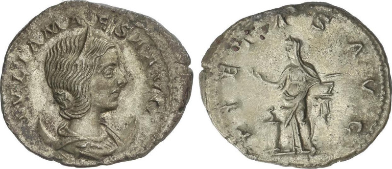 Antoniniano. Acuñada el 223 d.C. JULIA MAESA. Anv.: IVLIA MAESA AVG. Busto a der...