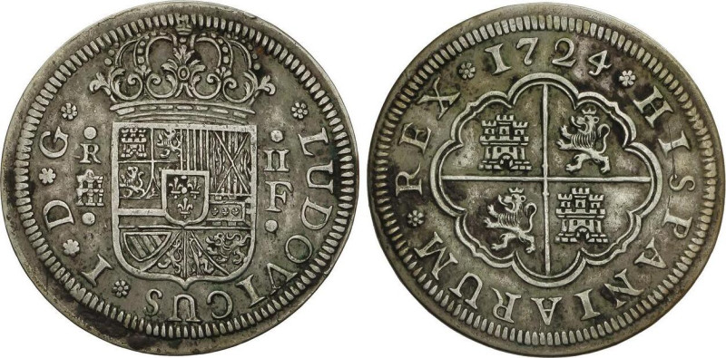 2 Reales. 1724. SEGOVIA. F. 5,69 grs. AR. AC-28. MBC.