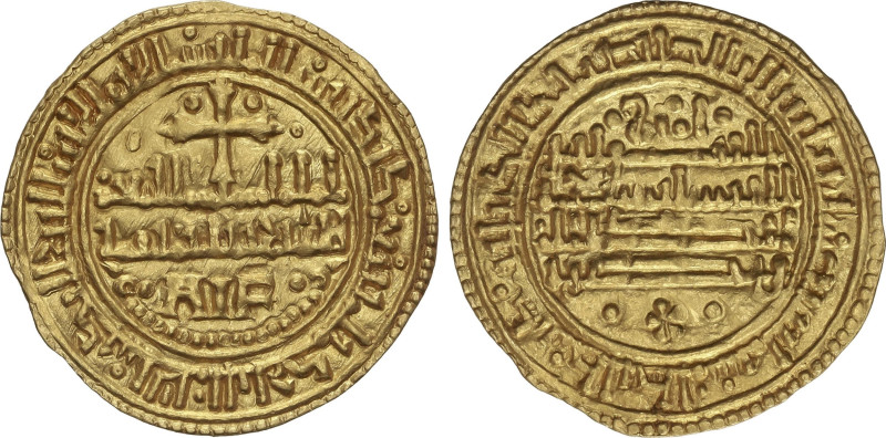 Morabetino. 1222 Safard. ALFONSO VIII. TOLEDO. 3,83 grs. AU. Brillo original. RA...