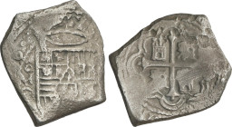 8 Reales. 1676. MEXICO. (G). 21,61 grs. (Oxidaciones limpiadas). MUY ESCASA. AC-637. BC+/MBC-.