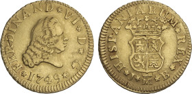 1/2 Escudo. 1749. MADRID. J.B. 1,74 grs. AC-551. MBC.