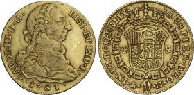 4 Escudos. 1781. MADRID. P.J. 13,34 grs. AC-1785. MBC-/MBC.