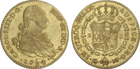 2 Escudos. 1794. MADRID. M.F. 6,68 grs. (Pequeños golpecitos). AC-1282. MBC+.