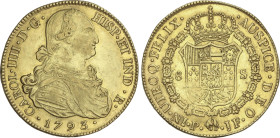 8 Escudos. 1793. POPAYÁN. J.F. 26,97 grs. AC-1664; XC-1054. MBC+.