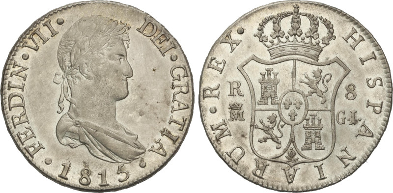 8 Reales. 1815. MADRID. G.J. 27,1 grs. (Leves rayitas de limpieza). AC-1269. EBC...