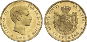 10 Pesetas. 1878 (*18-78). E.M.-M. MBC+/EBC-.