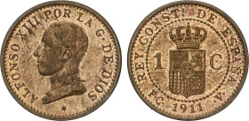 1 Céntimo. 1911 (*1). P.C.-V. Color y brillo original. SC.