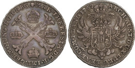 1 Kronenthaler. 1767. MARIA THERESIA. PAÍSES BAJOS AUSTRÍACOS. 29,23 grs. AR. Ligera pátina. Dav-1282; KM-21. MBC/MBC+.