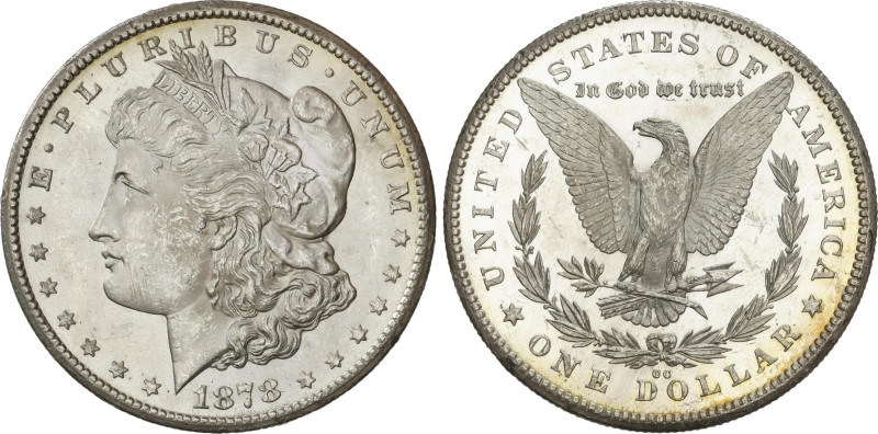 1 Dólar. 1878-CC. CARSON CITY. 26,71 grs. AR. Tipo Morgan. (Pequeñas rayitas). B...