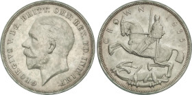 Crown. 1935. GEORGE V. 28,19 grs. AR. (Levísimos golpecitos). Ligera pátina irisada. KM-842; Spink-4048. EBC+.