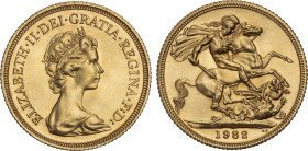 Sovereign. 1982. ELIZABETH II. 7,97 grs. AU. KM-919. SC.