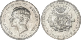 1.000 Reis. 1910. MANUEL II. AR. Encapsulada por NGC (nº 1523158-004) como MS 63. (Leves rayitas). KM-558. SC-.