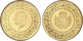 25 Kurush. 1968. 1,75 grs. AU. Kemal Atatürk. Fr-212; KM-870. EBC+.