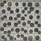 Lote 85 cobres. AE. Diferentes valores y cecas ibéricas. RC a MBC-.
