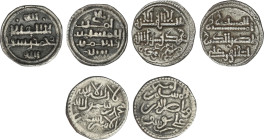 Lote 3 monedas tipo Quirate. AR. Contiene Ali ben Yusuf y el Emir Sir; Alí ben Yusuf y el Tashfin; Ishaq ben Alí. MBC/MBC+.