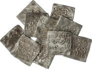 Lote 10 monedas Dirham. TLEMECÉN (2), FEZ (8). AR. A EXAMINAR. MBC a MBC+.
