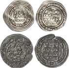 Lote 2 monedas Dirhem. AR. AH 84. Califato Omeya de Damasco. Abd al-Malik (Lavoix 190) 2, 16 grs. AH 380. Hixem II. Al-Andalus. Dirhem. (V. 512). en r...