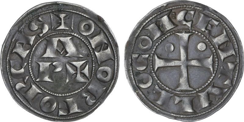 Diner Morlà. A nombre de CENTUL. VESCOMTAT DE BEARN. 1,25 grs. Ve. Pátina. Cru.V...