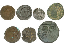 Lote 7 monedas Diner, Dobler, Treseta. MALLORCA. AE. A EXAMINAR. BC a MBC-.