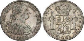 8 Reales. 1801. MÉXICO. F.T. 26,95 grs. (Golpecitos). AC-972. MBC+.