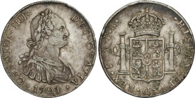 8 Reales. 1791. POTOSÍ. P.R. 26,6 grs. AC-991. MBC.