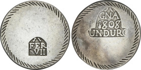 1 Duro. 1808. GIRONA. 24,80 grs. (Limpiada). AC-1201. MBC.