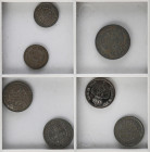 Lote 7 monedas 1/2 (2), 1 (4), Doble Décima de Real (2). 1850 a 1853. SEGOVIA. Doble Décima de Real ESCASA. A EXAMINAR. AC-139, 140, 141, 144, 146 (2)...